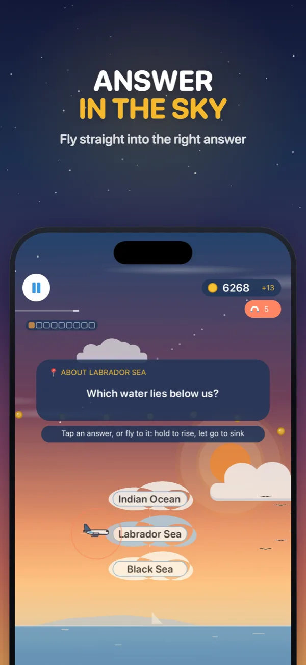 Answer in the sky: fly into the cloud with the right answer
