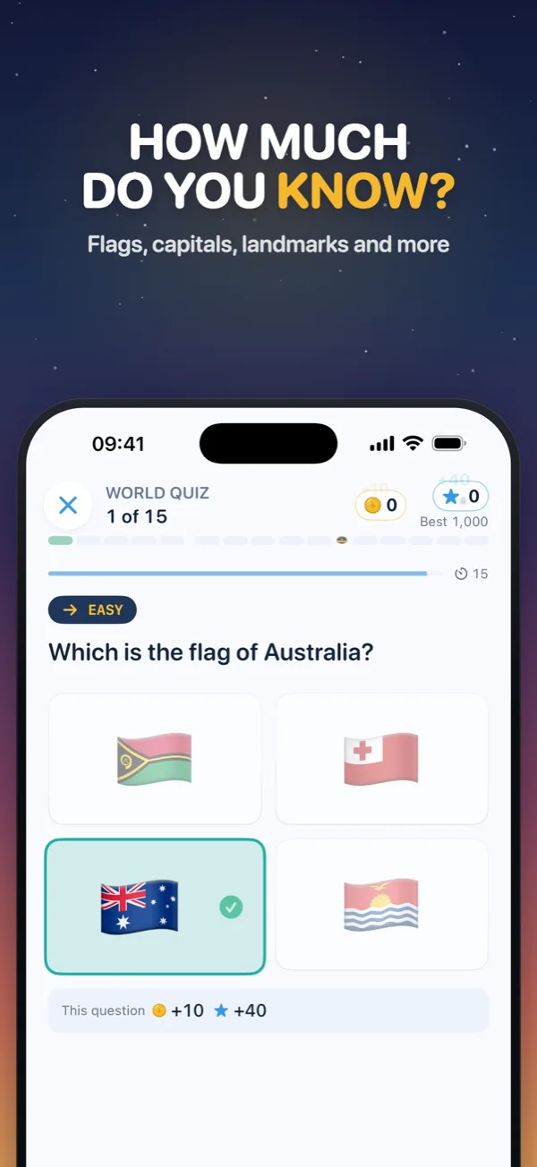 How much do you know? A flag question in the World Quiz