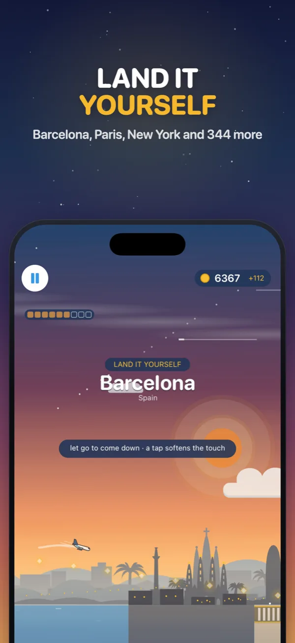 Land it yourself: coming in to land in Barcelona